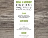 Old Fashioned Menu