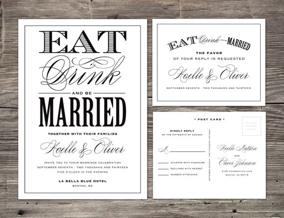 Be Married Wedding Invitation & RSVP