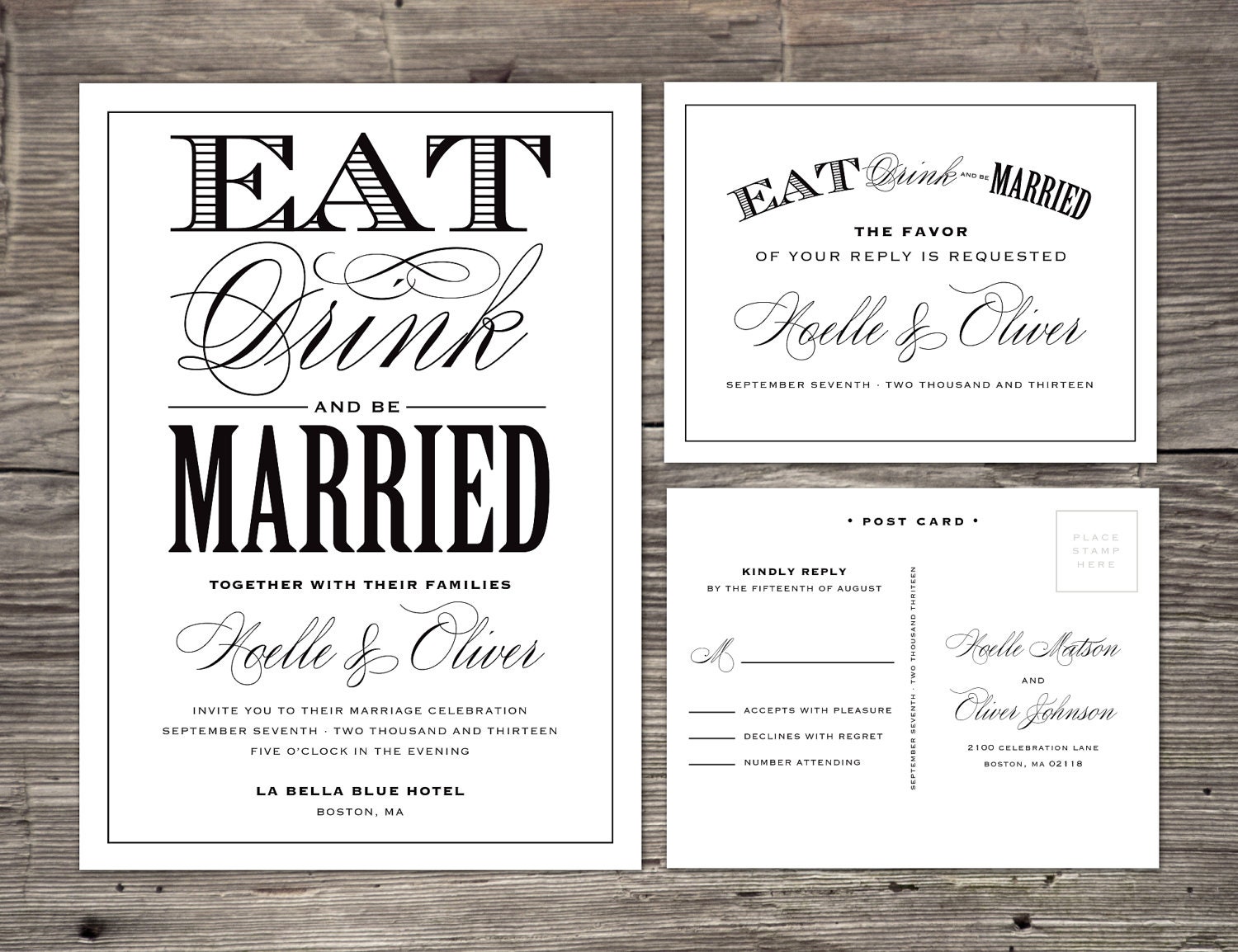 Be Married Wedding Invitation & RSVP