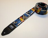 BATMAN comic strip guitar strap - Handmade