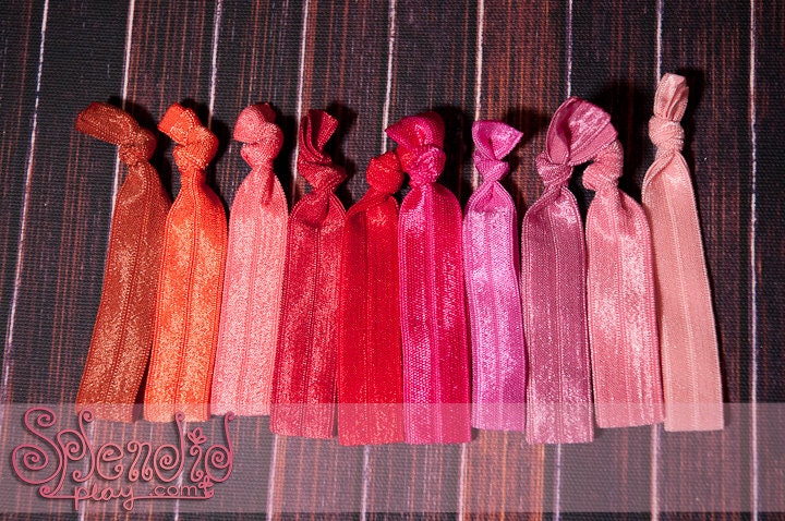 FOE aka Fold Over Elastic Hairties - full set of 41 colors