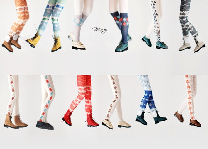 Miss yo winter pantyhoses for Blythe doll - doll outfit - 12 colors in
