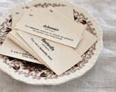 Vintage Vocabulary Cards