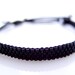 Black Bracelet, Black Beaded Cord Bracelet, Unisex Bracelet, Men Bracelet, Cotton Cord Bracelet, OOAK Bracelet, Handmade by JeannieRichard