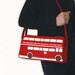 Red Felt London Bus Purse