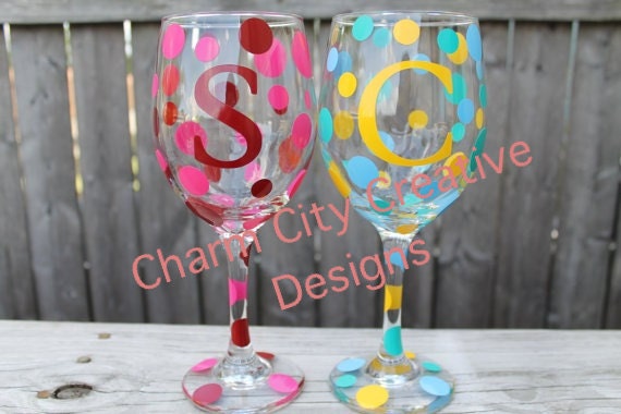 Personalized Wine Glass Wedding Gift Bridal Party Birthday Holiday Bachlorette