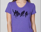 Women's T Shirt Birds on a Limb American Apparel S, M, L, XL 8 COLORS