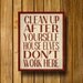 Harry Potter Typography Poster Print / House Elves Don't Work Here 11" x 14" Wall Art / Minimalist Design
