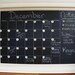 Vintage French Enamel Tag Chalkboard Calendar and Interactive Board