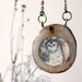 Winter Owl Necklace- Hand painted reclaimed wood owl necklace