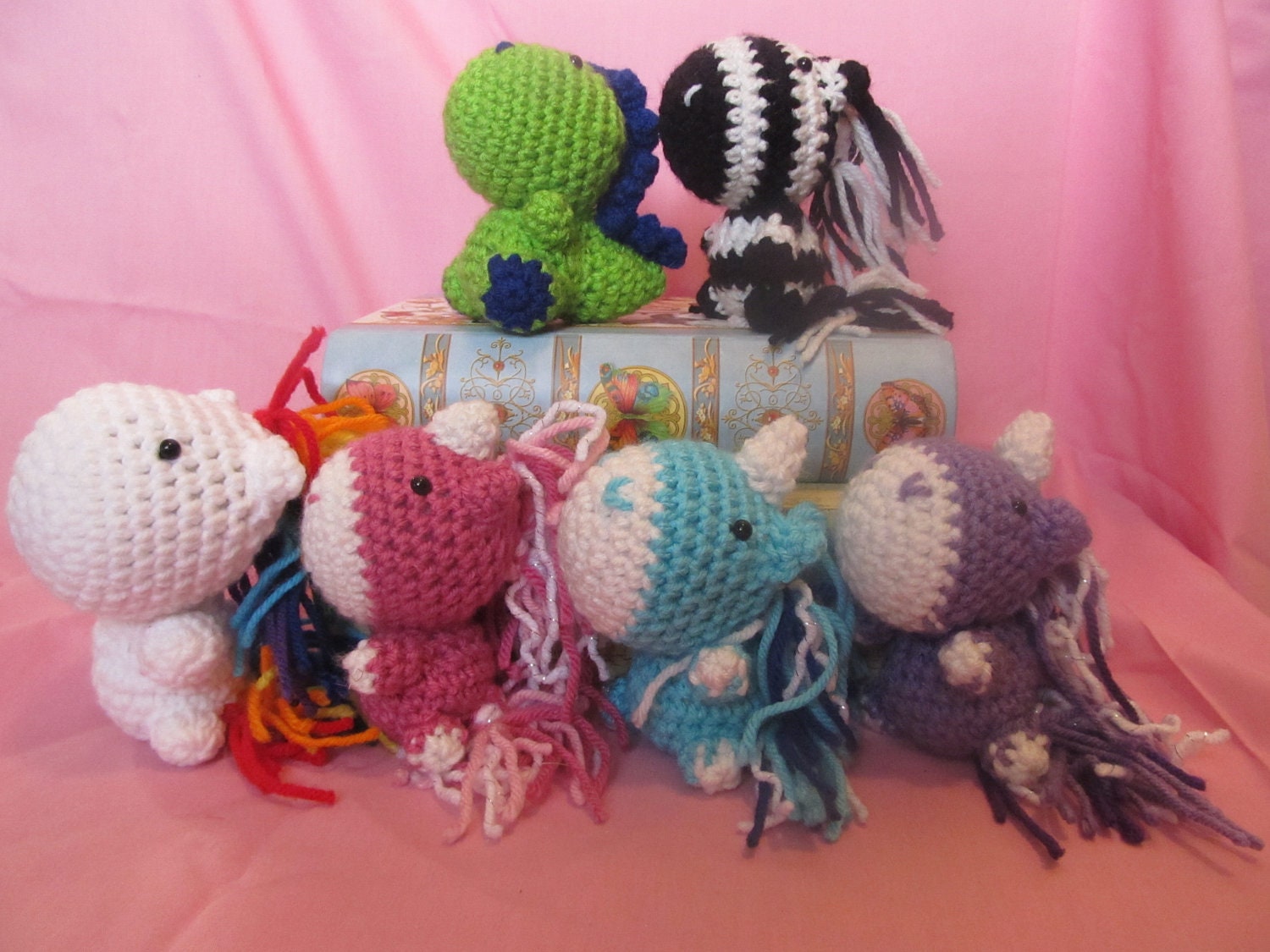 Make Your Own Dinosaur/Horse/Unicorn/Zebra Crochet Pattern - PDF and Permission to Sell
