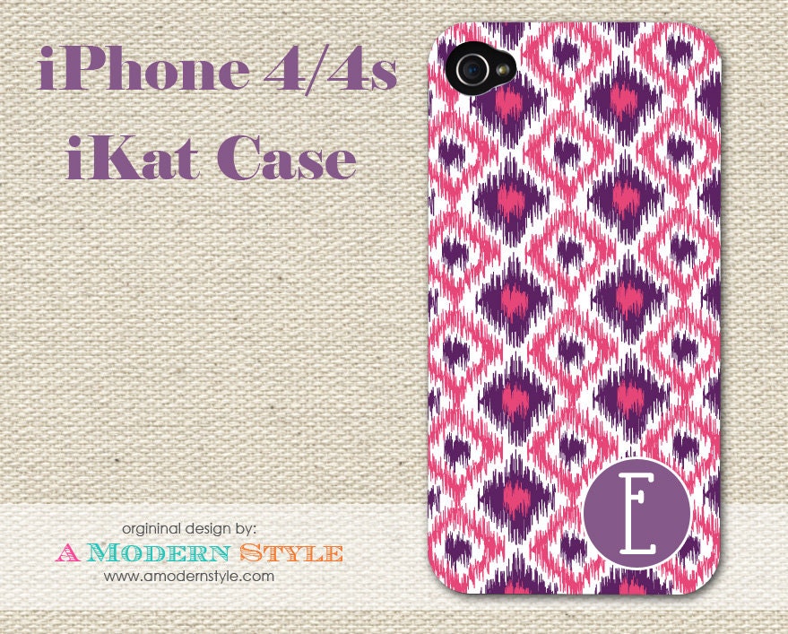 iPhone 5 and 4/4s Case - Monogram iPhone Case - Personalized iPhone Case - iKat Design