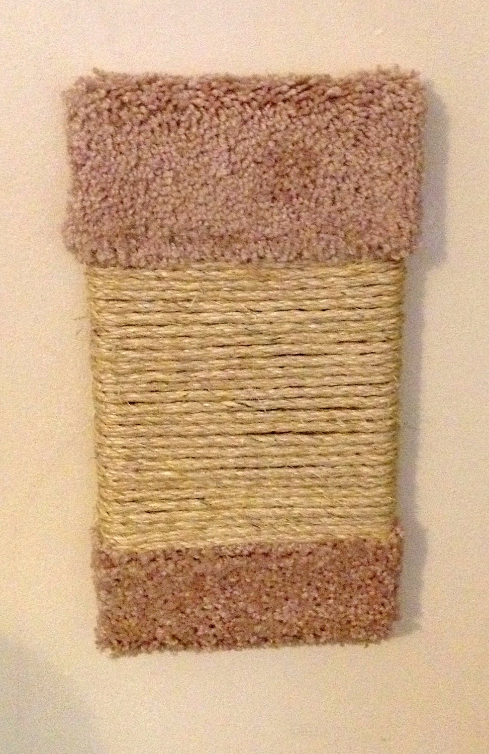 Cat Wall Scratcher Carpeted with Sisal Rope