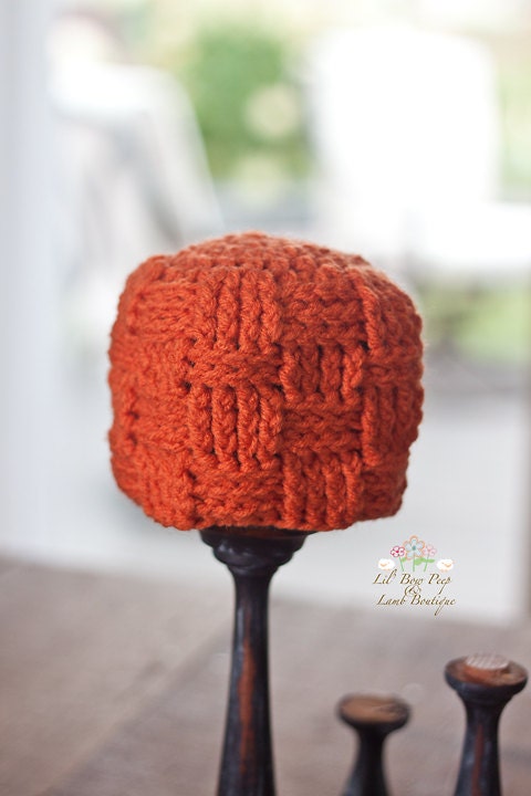 Crochet Woven Beanie