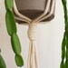 Large macrame plant hanger - natural