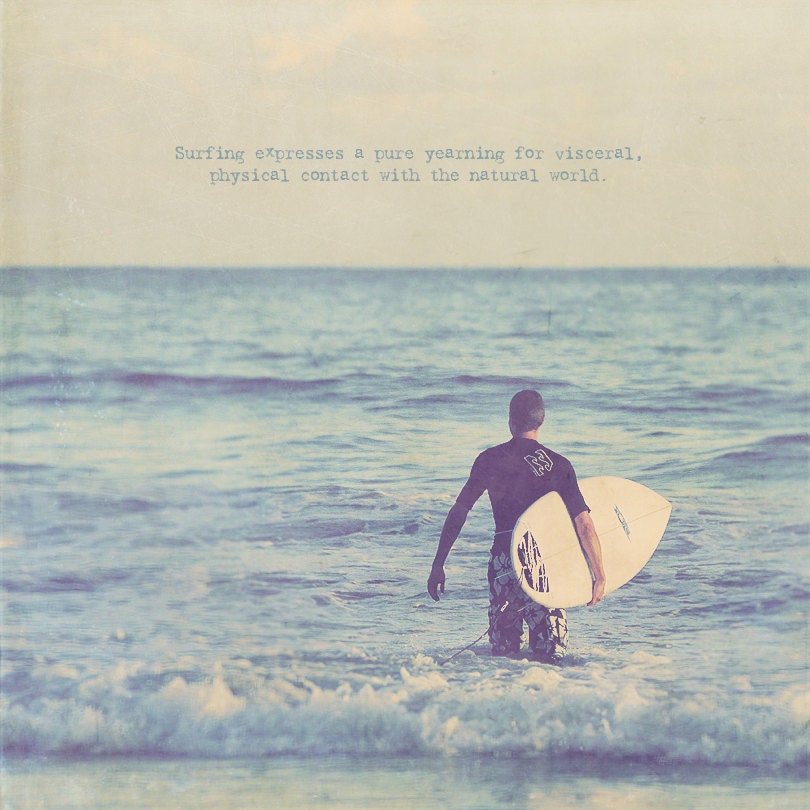 Surfer Boy Manuel Antonio Photo Art Print Costa Rica Waves Beach Ocean Sea Seadog Surfboard Blue Passion - 8 x 8
