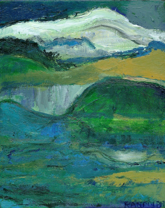 Cascade Hike - Original Acrylic Painting