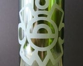 Recycled Bottle Drinking Glasses - Aztec Calendars