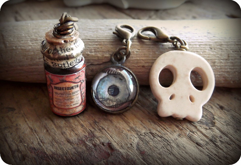 Cabinet of Curiosities, Charm Set, Set of 3