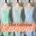 RESERVED LISTING for karmenmadeline - Vintage Inspired Bridesmaid Dresses - Petit Jardin Dress Batch Order