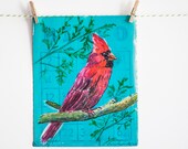 Cardinal Painting - Original Art