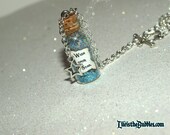 Blue Fairy When You Wish Upon a Star Bottle of Magic Necklace and Star Charm Pinocchio