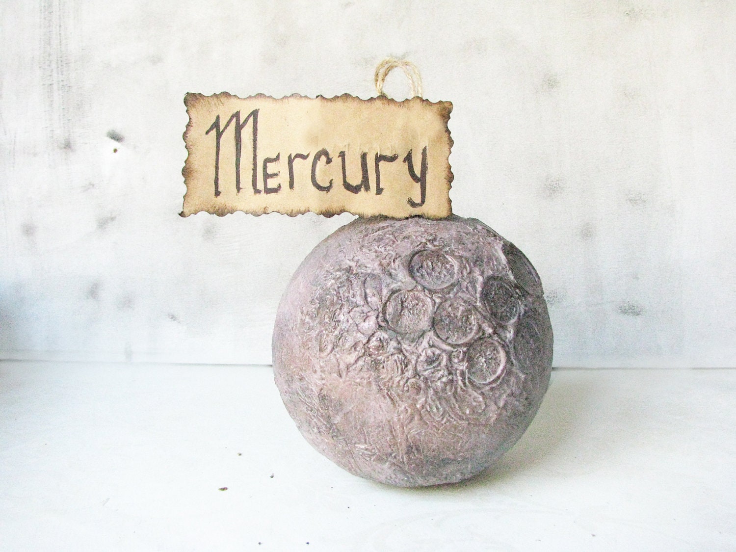 Solar system  space Very special unique romantic christmas decoration Planet ball - Mercury, zodiak, gift for her, galaxy, gift for him - Grimme