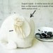 OOAK handfelted teapot cozy soft wool, cream and ivory,elephant , minimalistic, rustic home decor