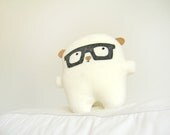 Bambak, adorable polar bear with geek glasses