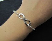 antique silver karma bracelet,Infinity Wish Bracelet Adjustable Bracelet metal chain bracelet 1098S