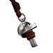 Brown real Leather and alloy feather pendant adiustable necklace mens necklace  unisex necklace cool necklace B159