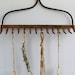 Vintage Iron Rake head, Salvaged rusted Rake, Alternative iron Rack, organizer, garden, collection Display, Autumn fall