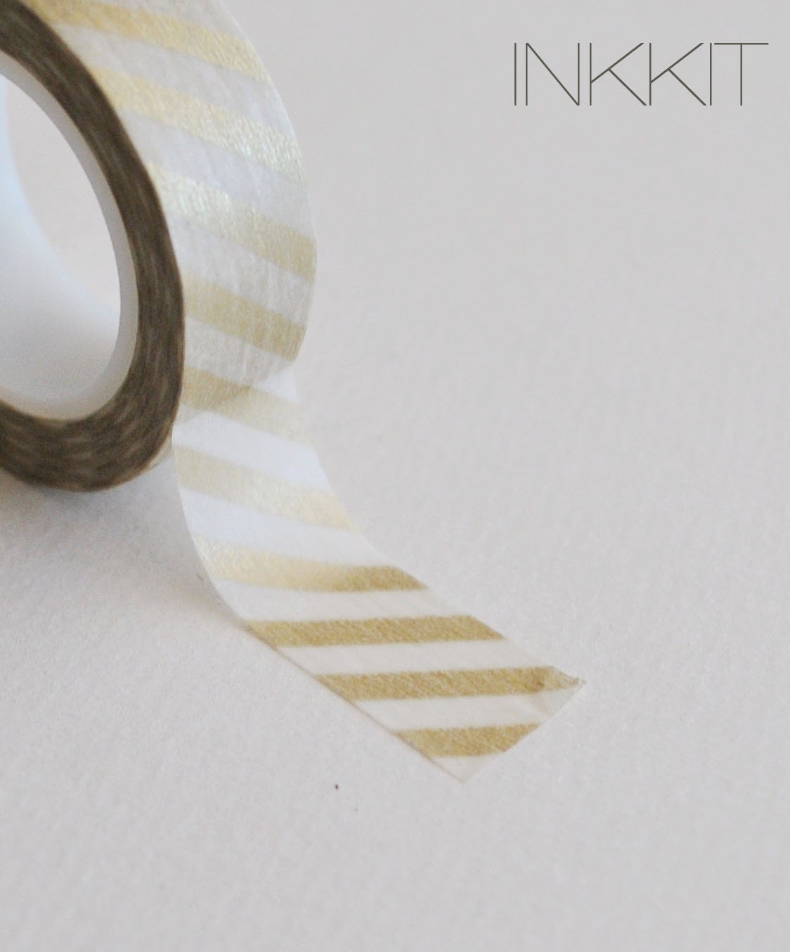 washi tape- metallic gold stripe