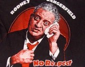 Vintage 80s Rodney Dangerfied No Respect Black Ringer T Shirt