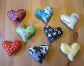 Cotton Catnip Heart Toy
