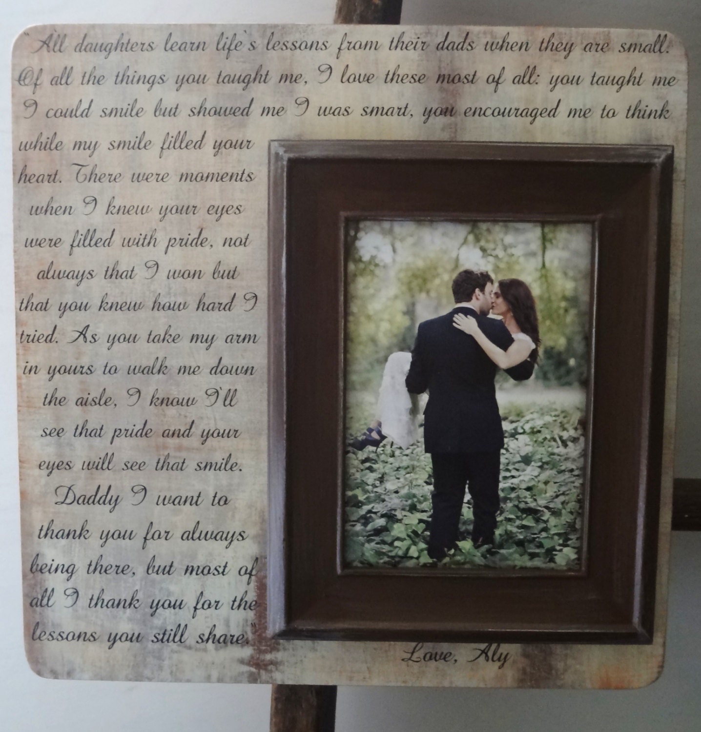 Personalized Picture Frame 13 x 13 Wedding Anniversary Baby Bridal Shower New Baby Birthday Graduation Beloved Pet
