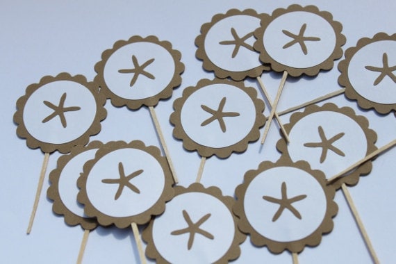 Starfish Cupcake Toppers