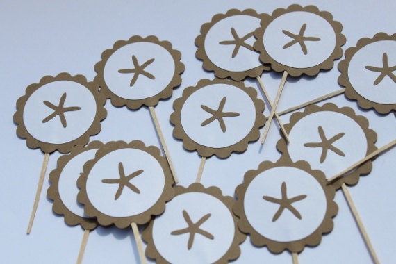 Starfish Cupcake Toppers
