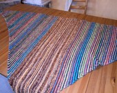 Shawl, Handspun & Handknit - Wool - 37"x 78"