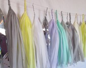 Winter Pastel Tassel Garland