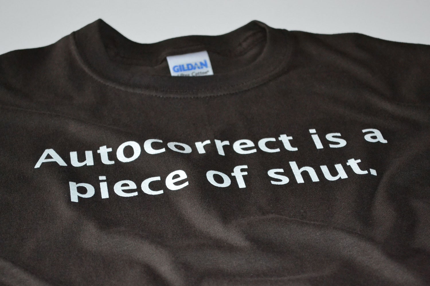 Funny smartphone t shirt autocorrect is a piece of shut mens womans youth ladies shirt cell phone addict gift boyfriend fiance