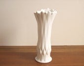 Milk Glass Swung Vase, Fenton, Mod