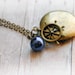 True North Compass Locket Jewelry Antique Locket Necklace Gift Jewelry Ship Wheel Map