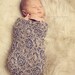Dark Purple and Taupe Stretch Lace  Wrap- Newborn Photography Props - Lace Baby Wrap