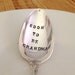 Soon To Be Grandma - Announcement Baby Spoon - Vintage Gift - 2012 Original forsuchatimedesigns