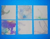 Small print, abstract art monotype, printmaking, embossed prints,bold colors, ooak, fine art