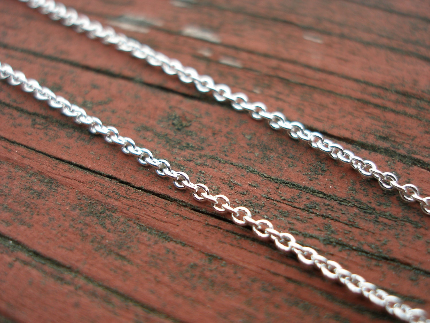 24" Sterling Silver Chain Necklace 1 MM Small Cable Stamped .925 Finished With A Lobster Clasp FREE SHIPPING