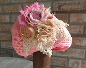 Strawberry Cheesecake Crochet Baby Hat