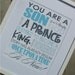 Typography Prince Print- Son of an Almighty God