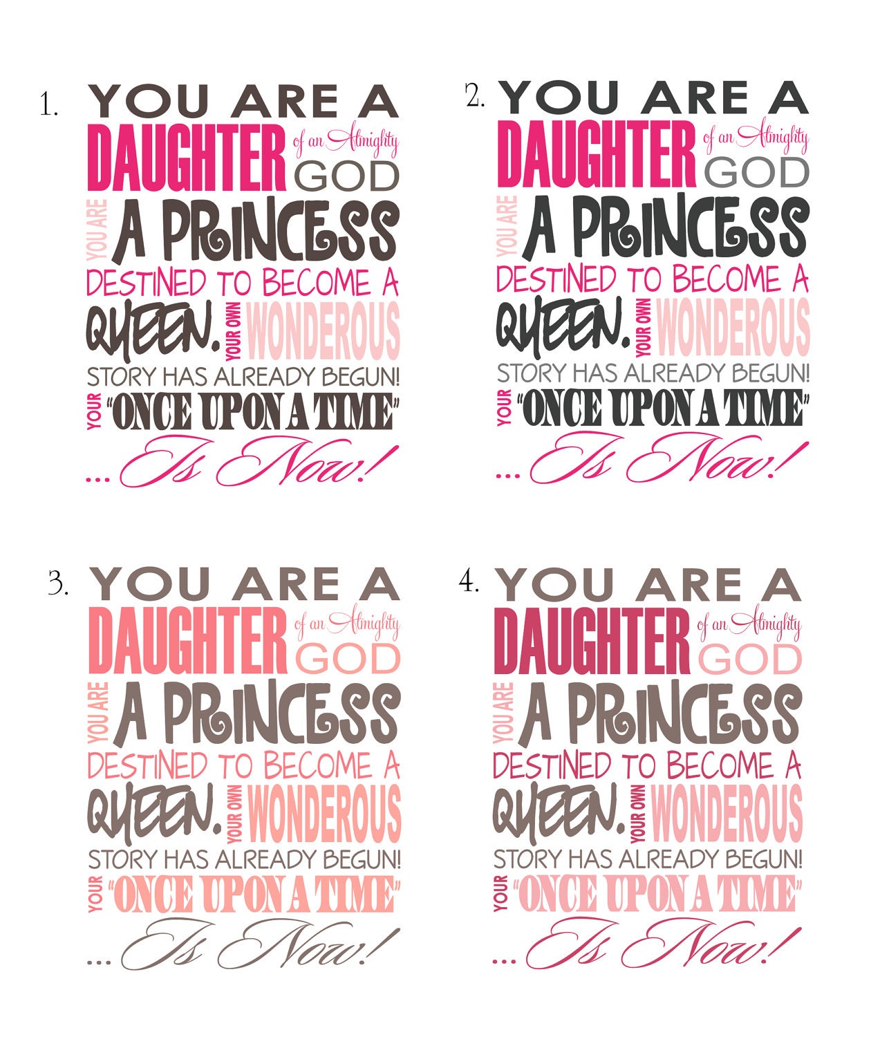 Princess Print- Daughter of God